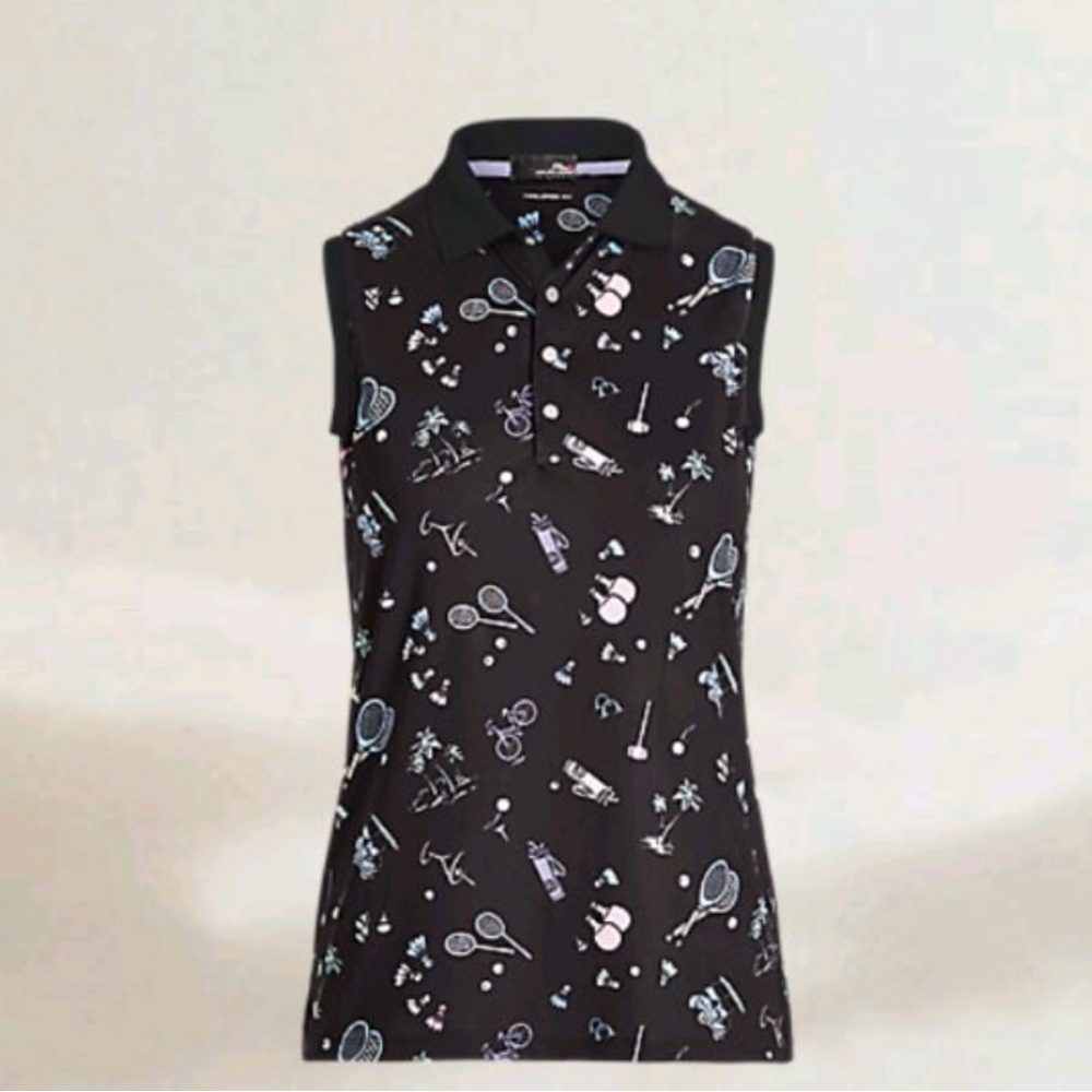 RLX Ralph Lauren Women’s Golf Tailored Fit Polo Sleeveless Top Size Small NWT